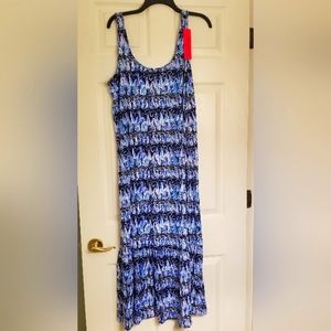 Lilly Pulitzer Navy Sails & Stripes Martin Midi Dress